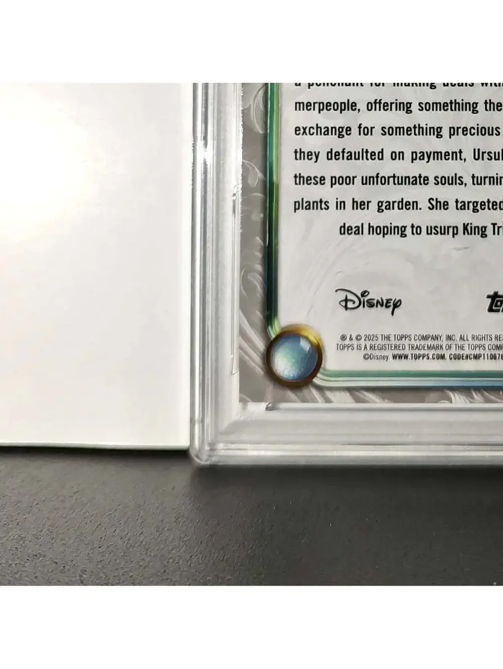 Ursula 2025 Topps Disney Wonder #41 Winter Variant Card The Little Mermaid PSA 8
